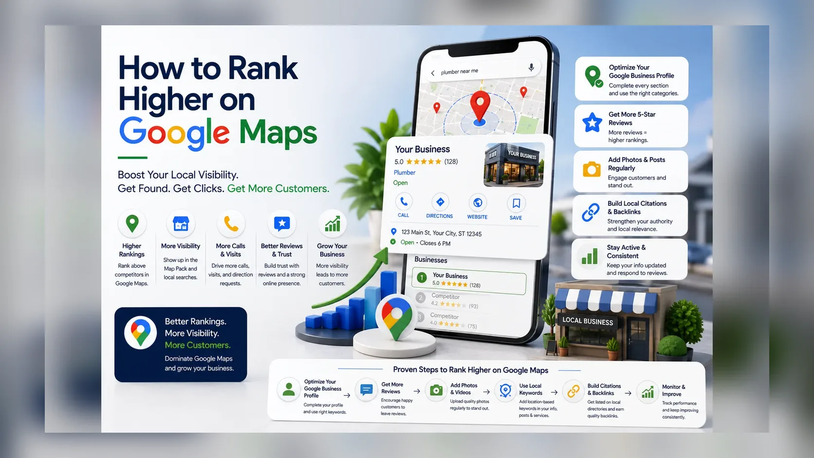 How to Rank Higher on Google Maps: 13 Local SEO Actions That Matter in 2026